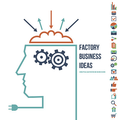 商业概念插画和图标图片下载