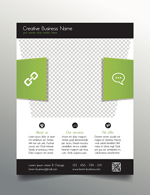 企业商务传单模板-现代新鲜的设计图片下载