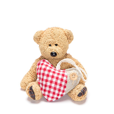 可爱的心形玩具熊图片下载