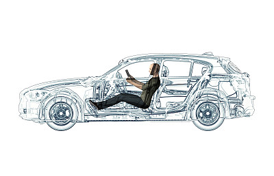 x射线自动驾驶电子计算机汽车图片下载