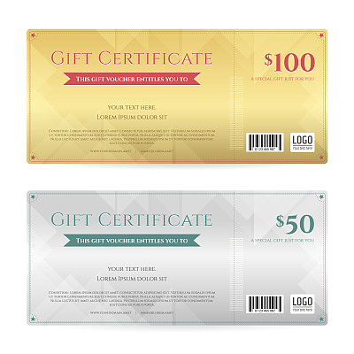 礼券或礼券模板图片下载