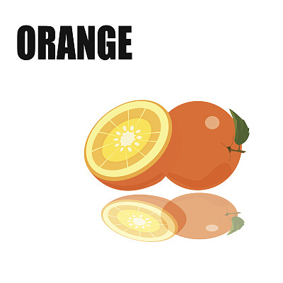 橙色的字体图片下载