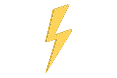 闪电的3 d渲染图片下载