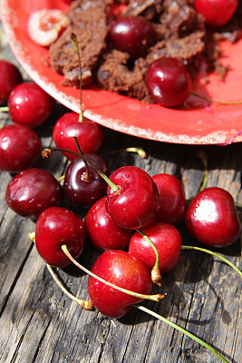 樱桃巧克力蛋糕图片下载