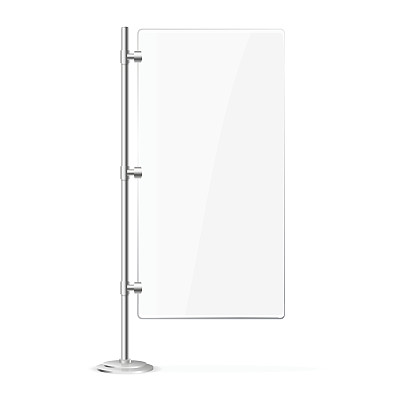 透明玻璃屏幕横幅。向量图片下载