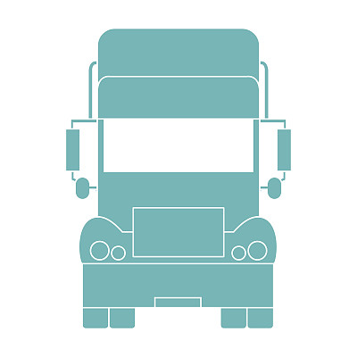 程式化的图标的卡车前面图片下载