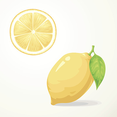 新鲜柠檬，柠檬片图片下载