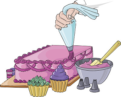 糖衣蛋糕装饰图片下载