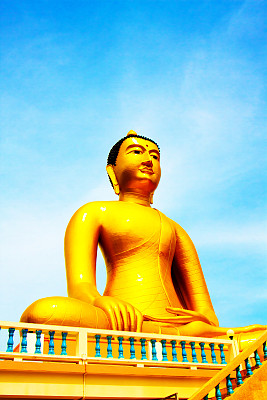 佛像，泰国大金佛图片下载