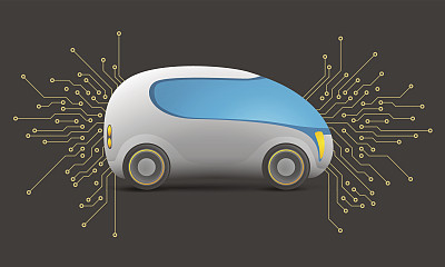 通用的未来车辆和电路模式图片下载