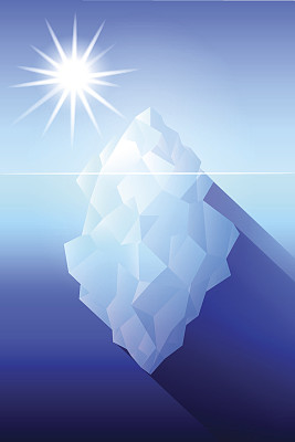 南极洲的冰山插图图片下载