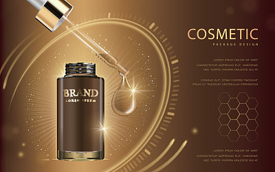 化妆品广告模板图片下载