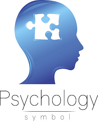 现代心理学的头标志。谜题。人类。创意风格图片下载