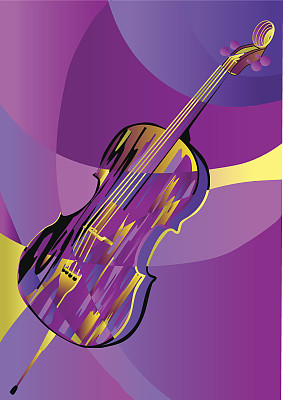 抽象背景下的大提琴图片下载