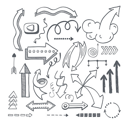 箭头图标矢量插画图片下载