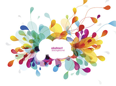 抽象彩色背景插图素材图片