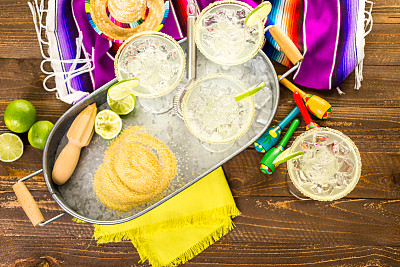 经典的石灰玛格丽特素材图片