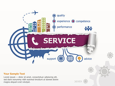 服务理念突破纸洞图片下载