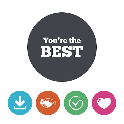 你是最好的偶像。客户奖象征图片下载