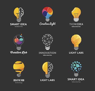 灯泡-想法，创意，技术图标图片下载