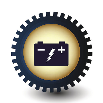 汽车电池贴纸图片下载