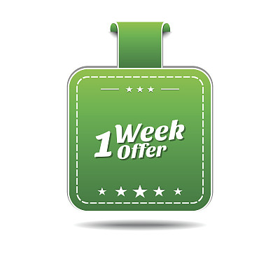 1周提供绿色矢量图标设计图片下载