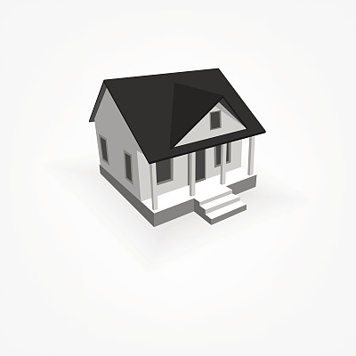 三维简单的房子图片下载