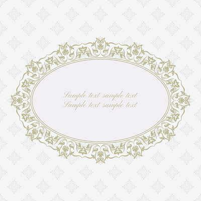 巴洛克风格华丽的框架图片下载