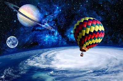 气球地球梦境图片下载