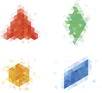 向量多边形几何背景。图片下载