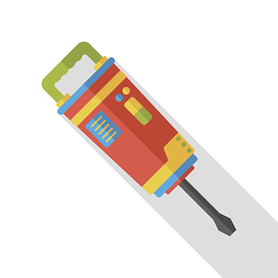 钻具行业扁平图标图片下载