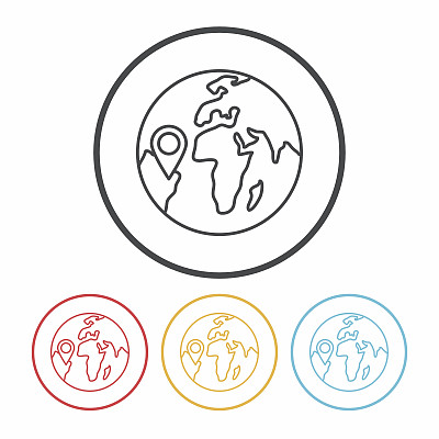 地质线性图标图片下载