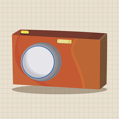 相机主题元素向量，eps图片下载