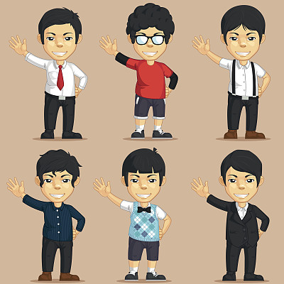 办公室职员字符集图片下载