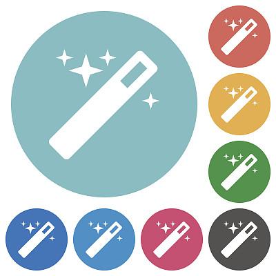 扁平的魔术棒图标图片下载