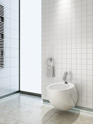 厕所的坐浴盆图片下载