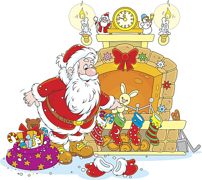 圣诞老人的礼物图片下载