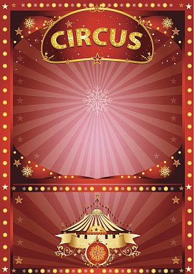 欢迎圣诞马戏团海报图片下载