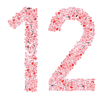樱花花字母图片下载