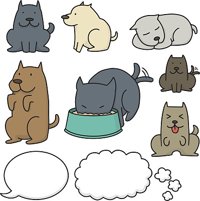 狗的向量集图片下载