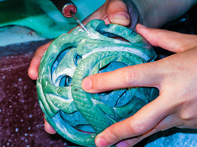 玉球雕刻图片下载