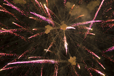 五彩缤纷的烟火素材图片