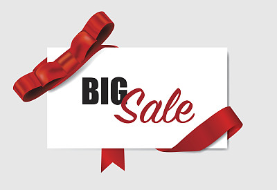 年终促销、圣诞促销设计模板。图片下载