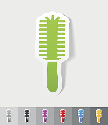 现实的设计元素。毛刷图片下载