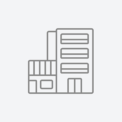酒店建筑线条图标图片下载