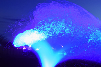 蓝色纤维风图片下载