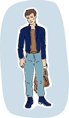 背着背包的人图片下载