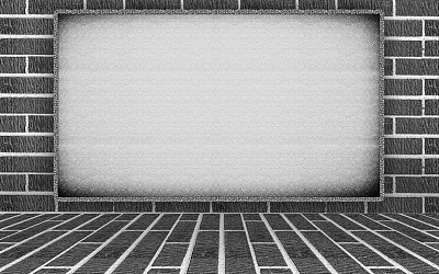 灰色砖墙和砖地板的室内背景图片下载