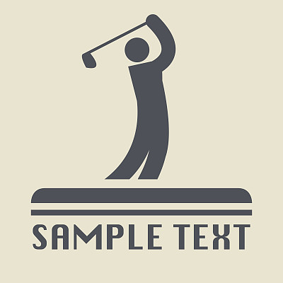 高尔夫图标或标志图片下载