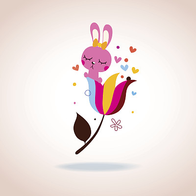 可爱的兔子性格图片下载